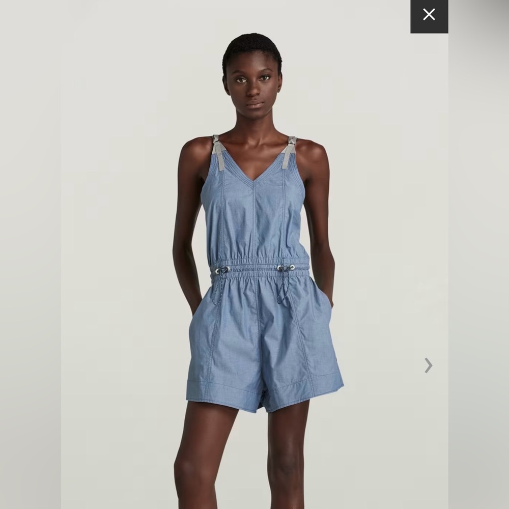 G-Star Blue Jumpsuit with Gray Straps